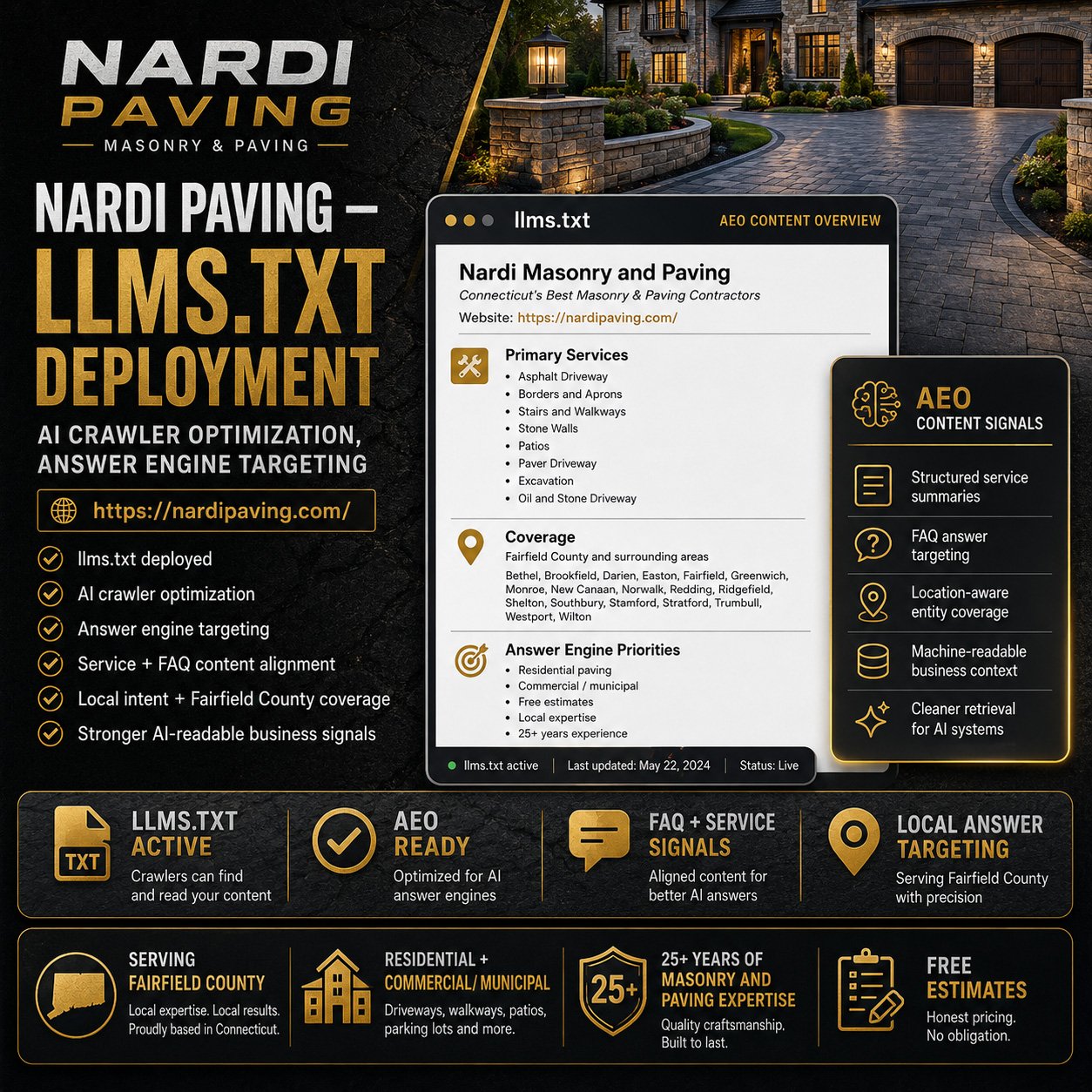 Nardi Paving — llms.txt Deployment